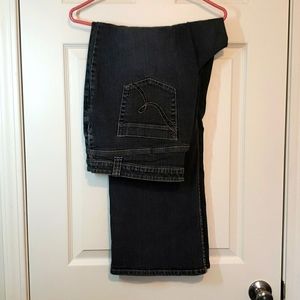 Plus Size Black Denim Tummy Control Fashion Bug Jeans